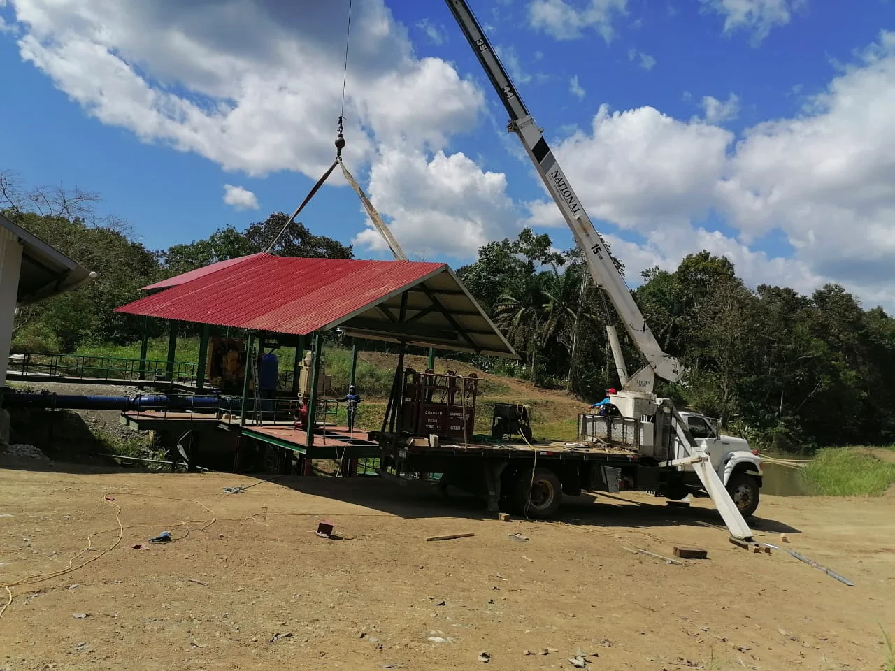 Construcción de Toma de Agua en la Estación de Bombeo de la Finca Alanje