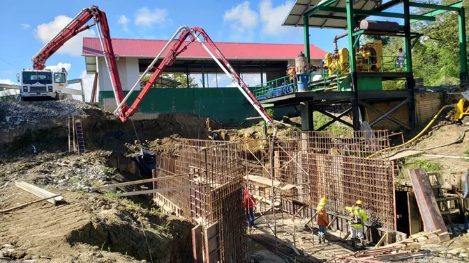 Construcción de Toma de Agua en la Estación de Bombeo de la Finca Alanje