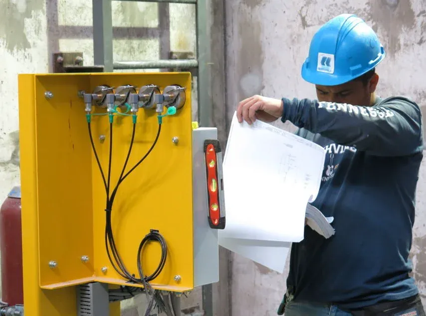 Instalación eléctrica en altura